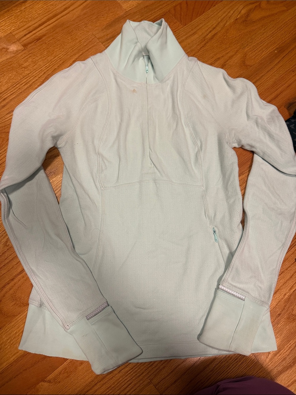 Lululemon Light Mint Quarter-Zip Active Top size 6